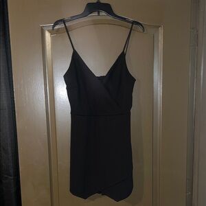 Elegant Black Spaghetti Strap Romper